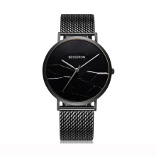 OEM ODM Marble Luxury Design Europe Market 316L Stainless Steel Japanese Quartz Movement Mesh Wrist Watches